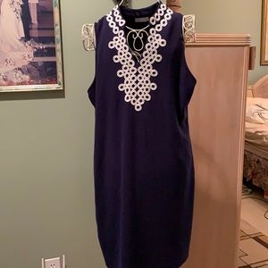 Beautiful, dark blue dress. Smoke & pet free home.